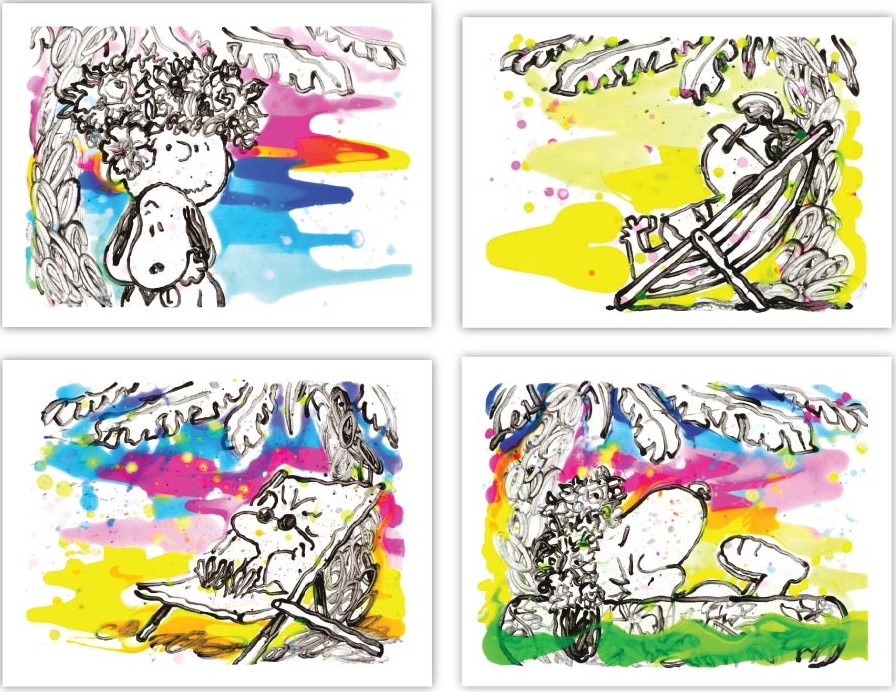 Tom Everhart Beneath the Palms - Suite of 4